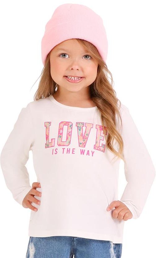 Imagem principal Blusa Ml com Silk Branco Tink Bink Tink Bink