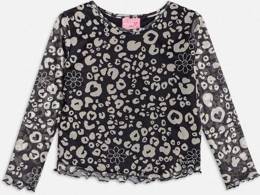 Imagem principal Blusa Tule Estampa Oncinha Preto Momi Momi