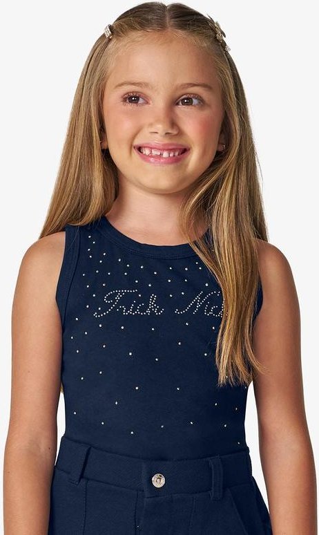 Regata Feminina em Cotton Leve Azul