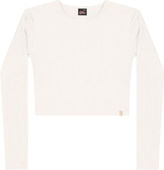 Imagem principal Blusa Cropped Juvenil em Ribana Bege Gloss Gloss