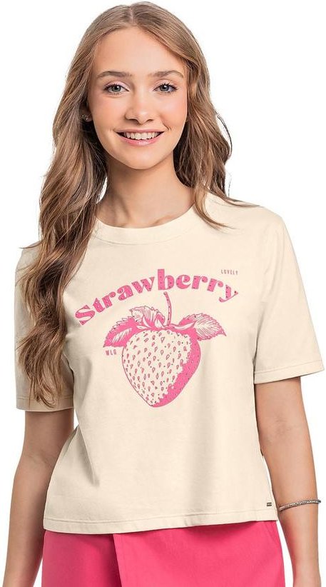 Imagem principal Blusa de Morango Juvenil Bege Gloss Gloss