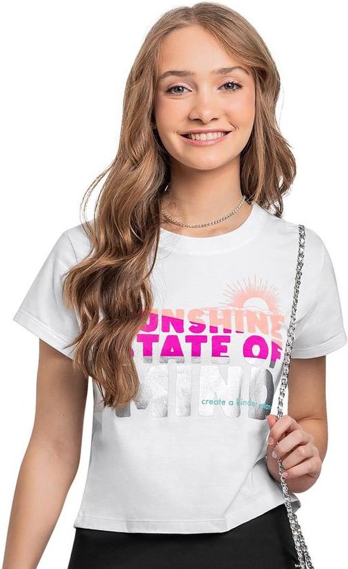 Imagem principal Blusa Estampada Juvenil Branco Gloss Gloss