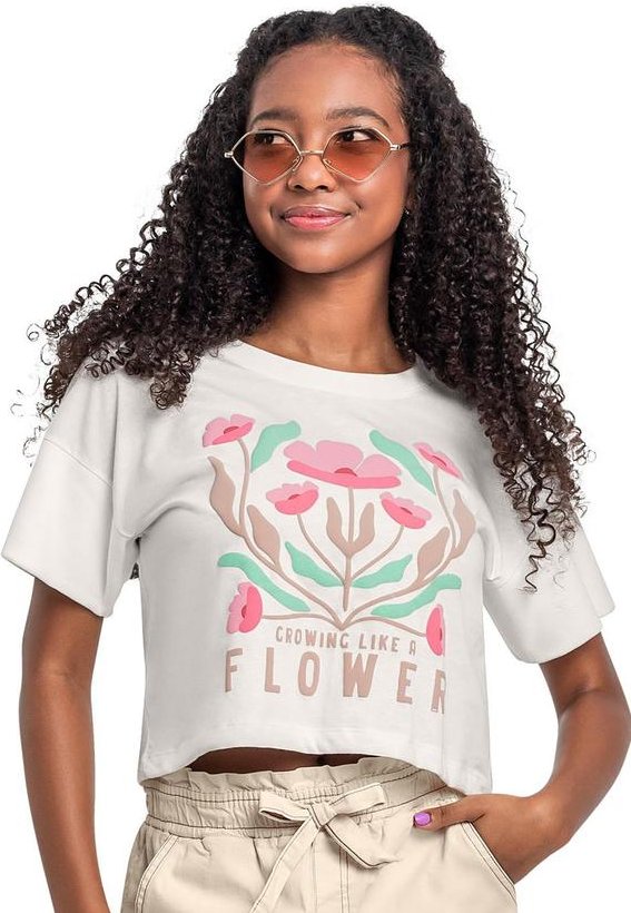 Imagem principal Blusa Juvenil com Puff Bege Gloss Gloss