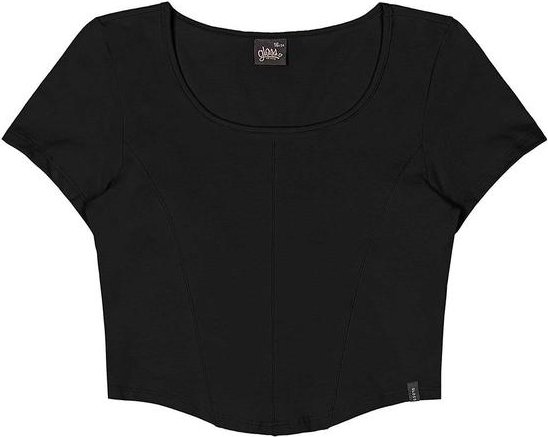 Imagem principal Blusa Juvenil Cotton Preto Gloss Gloss