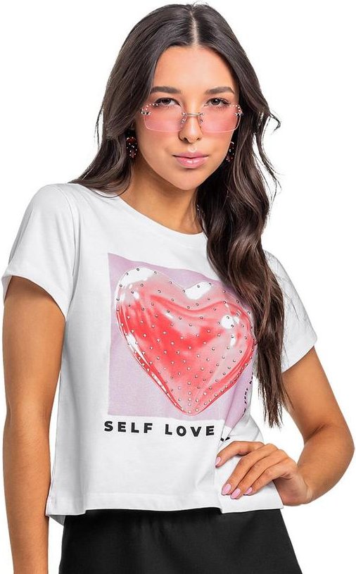 Imagem principal Blusa Metalizada Juvenil Branco Gloss Gloss