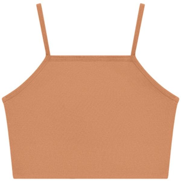 Top Teen Menina Básica Laranja