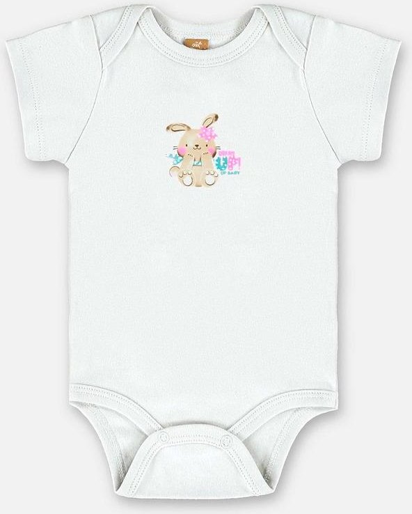 Imagem principal Body para Bebê Menina em Suedine Branco Up Baby Up Baby