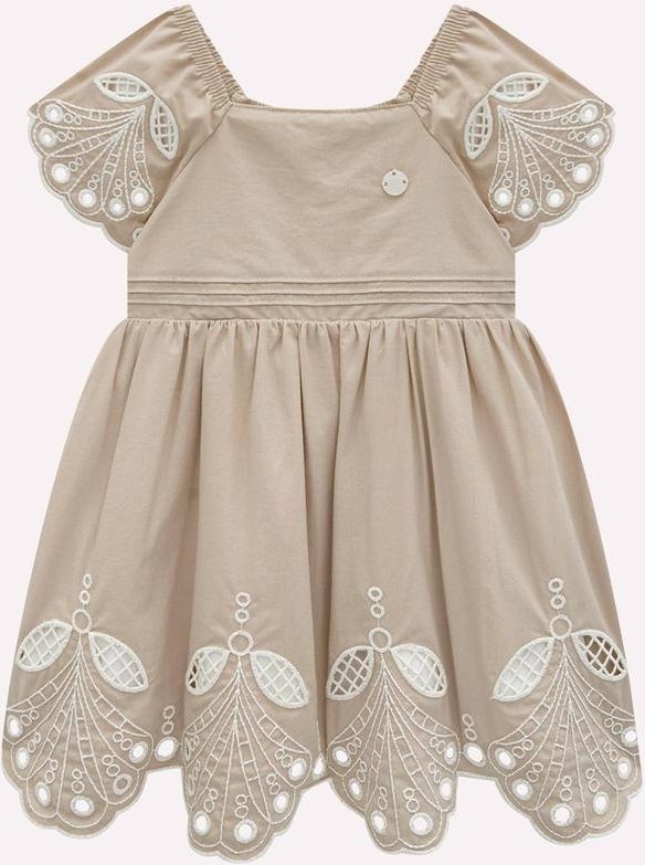 Imagem principal Vestido Infantil Menina Bordado Amendoa Milon Milon