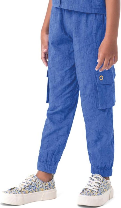 Imagem principal Calça Azul Escuro Jogger Cargo em Laíse Menina Carinhoso Carinhoso