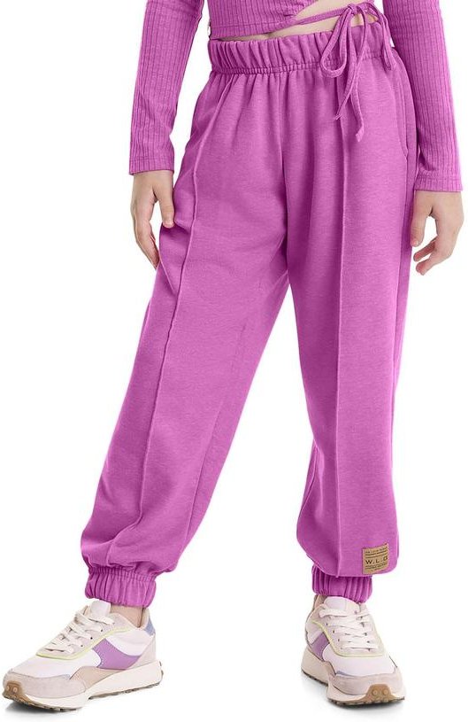 Imagem principal Calça Básica em Moletom Juvenil Rosa Gloss Gloss