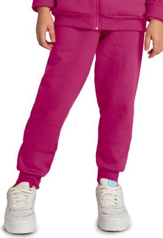 Calça Infantil em Moletom Felpado Unissex Rosa