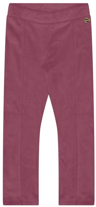 Calça Infantil Menina em Malha Plush Vermelho