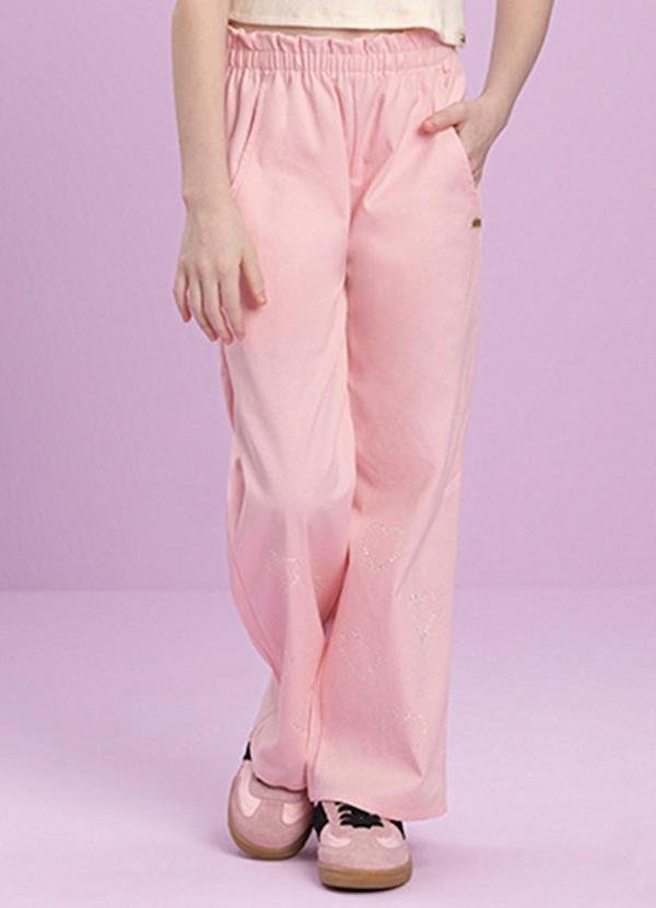 Imagem principal Calça Menina em Sarja Rosa Milli E Nina Milli E Nina