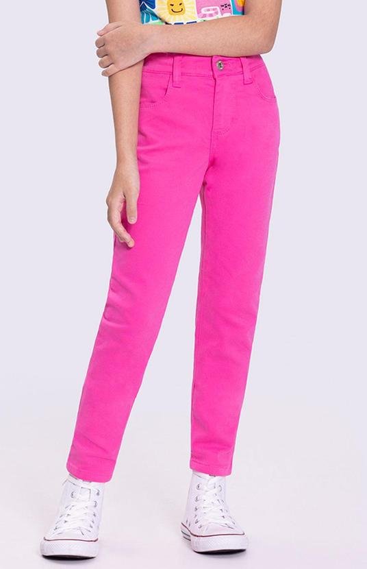Imagem principal Calça Sarja Skinny Infantil Menina Rosa Alakazoo Alakazoo