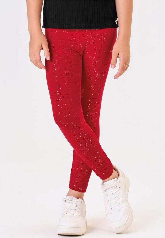 Imagem principal Legging Infantil Cotton Glitter Vermelho Trick Nick Trick Nick