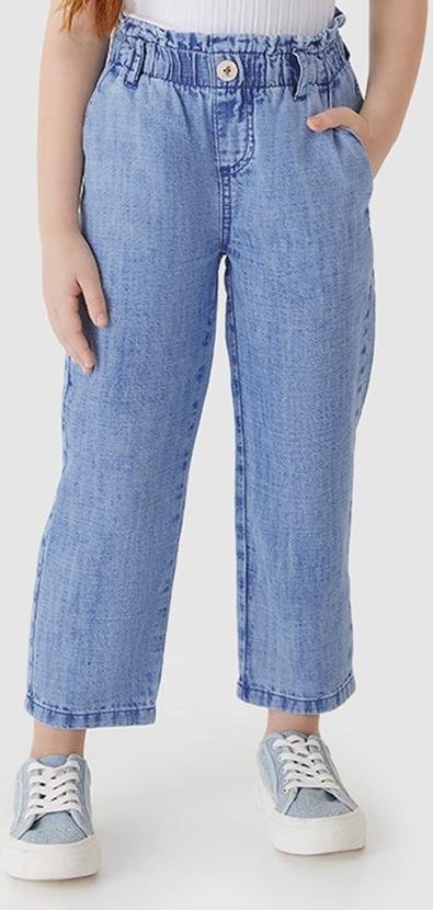 Imagem principal Calça Clochard Jeans Cintura Alta Azul Carinhoso Carinhoso