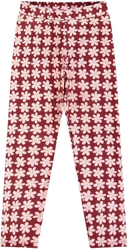 Calça Legging Floral Soft Vermelho