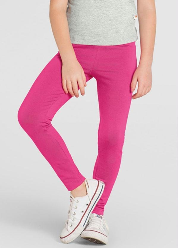 Calça Legging Infantil Menina Rosa