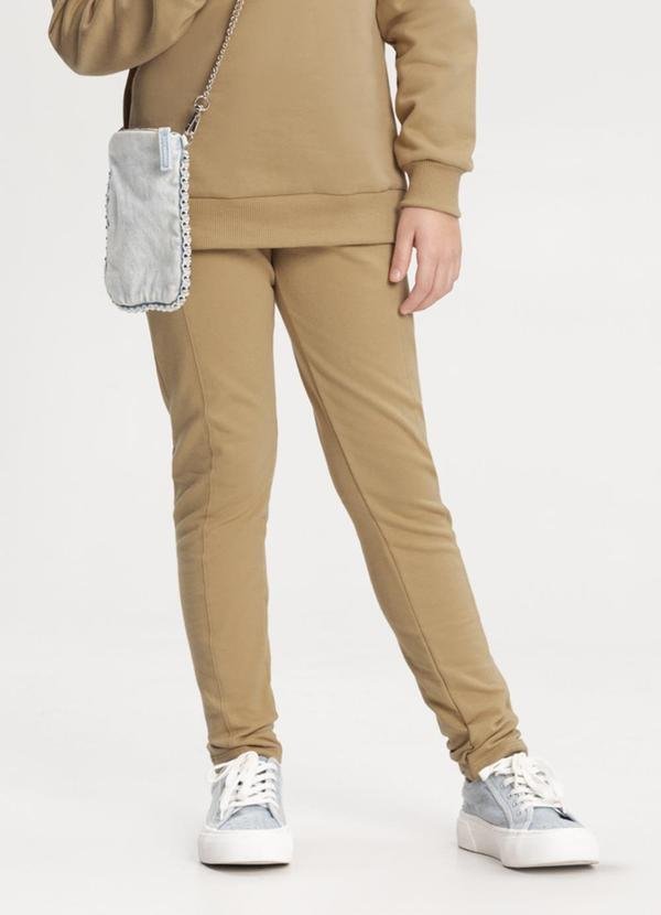 Imagem principal Calça Legging Menina em Molecotton Felpado Bege Alakazoo Alakazoo