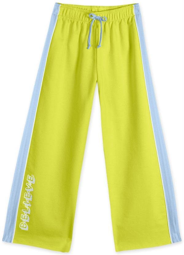 Imagem principal Calça Wide Leg Moletom Infantil Menina Verde Marisol Marisol