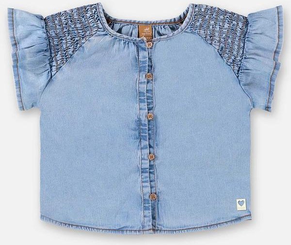 Imagem principal Bata Infantil para Menina em Jeans Azul Up Baby Up Baby