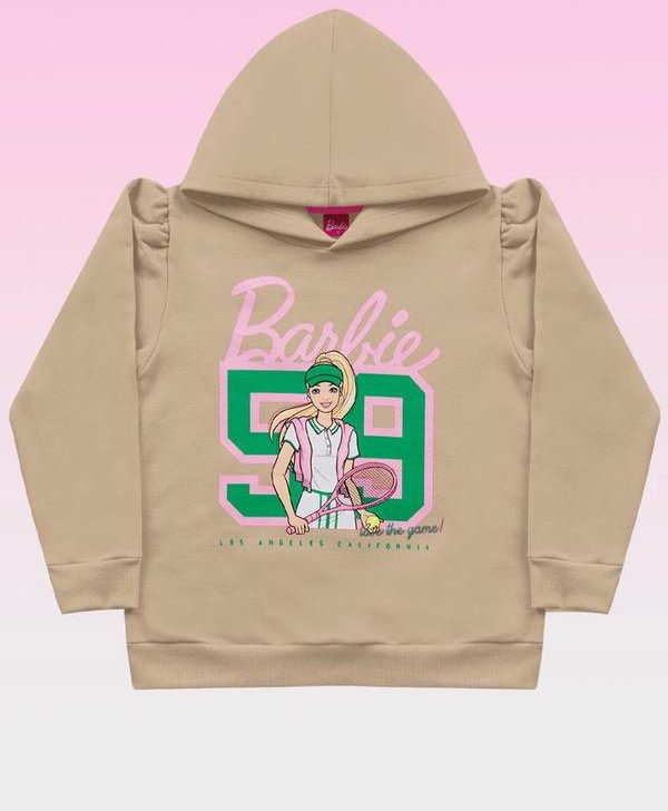 Imagem principal Blusão com Capuz Barbie Mattel Bege Barbie