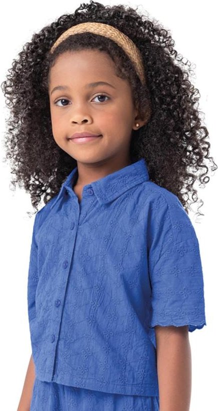 Imagem principal Camisa Azul Marinho Cropped em Laíse Menina Carinhoso Carinhoso