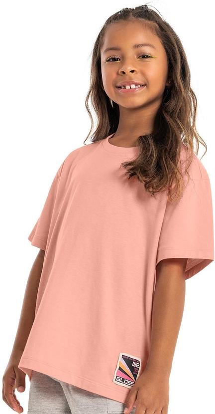 Imagem principal Camisa Básica Oversize Juvenil Rosa Gloss Gloss