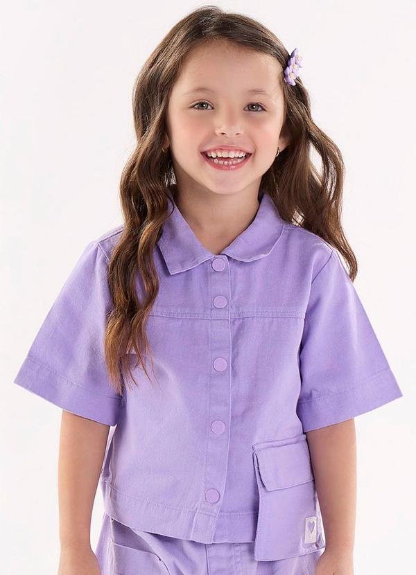 Imagem principal Camisa em Sarja Roxo Up Baby Up Baby