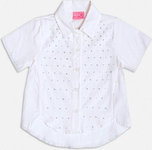 Imagem principal Camisa Manga Curta com Strass Off White Momi Momi