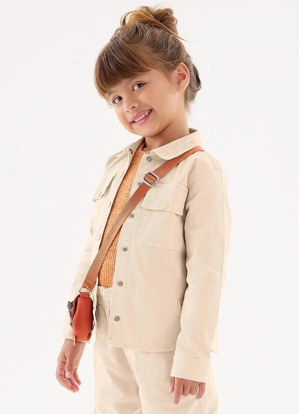 Imagem principal Camisa Manga Longa Infantil Menina Bege Up Baby Up Baby