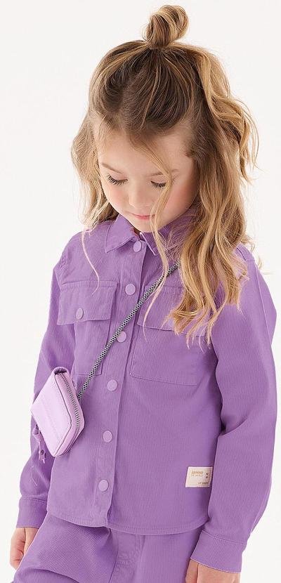 Imagem principal Camisa Manga Longa Infantil Menina Roxo Up Baby Up Baby