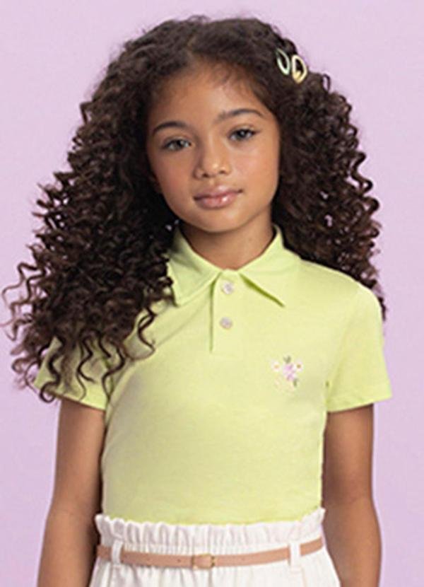 Imagem principal Camisa Menina Polo em Piquet Verde Milli E Nina Milli E Nina