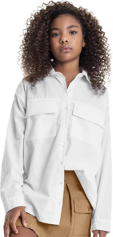 Imagem principal Camisa Oversize em Tricoline Juvenil Branco Gloss Gloss