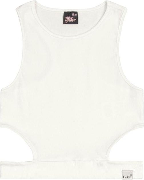 Imagem principal Regata Básica em Ribaninha Juvenil Bege Gloss Gloss