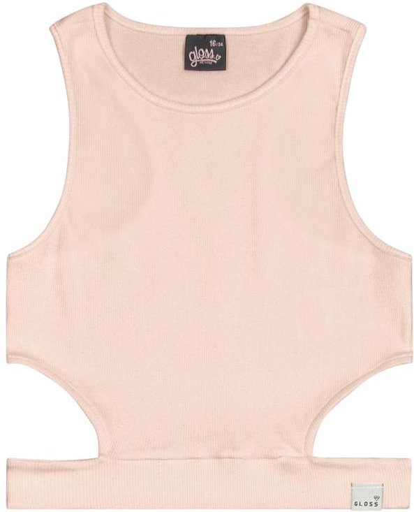 Imagem principal Regata Básica em Ribaninha Juvenil Rosa Gloss Gloss