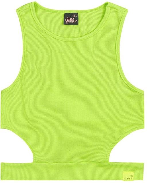 Imagem principal Regata Básica em Ribaninha Juvenil Verde Gloss Gloss