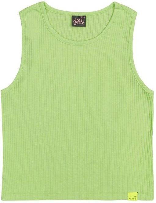 Imagem principal Regata em Ribana Canelada Juvenil Verde Gloss Gloss