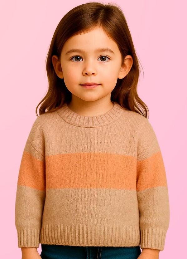 Imagem principal Blusa Tricoinfantil de Pelinho Rosa Anadoda Anadoda