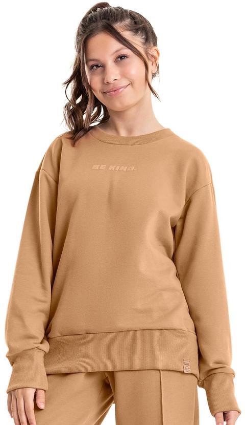 Imagem principal Blusão Básico em Moletom Juvenil Marrom Gloss Gloss