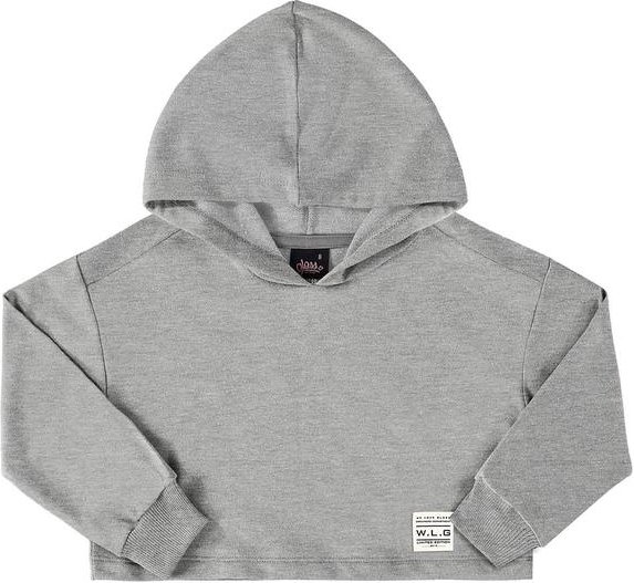 Imagem principal Blusão Cropped Básico Juvenil Cinza Gloss Gloss