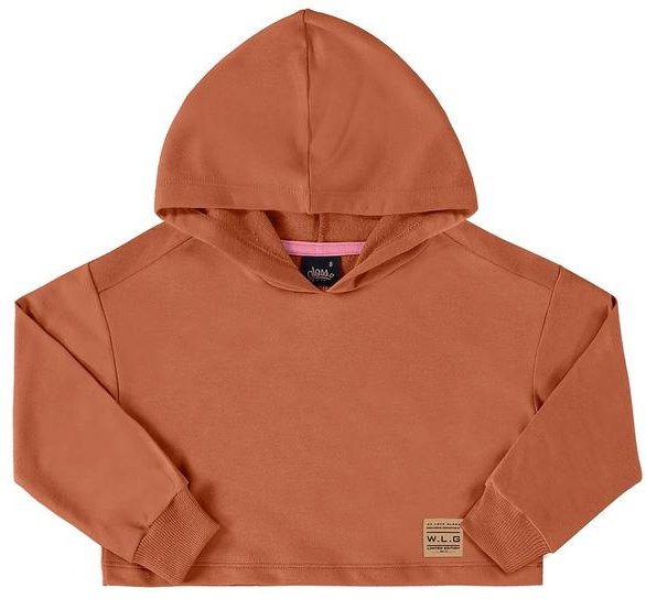 Imagem principal Blusão Cropped Básico Juvenil Marrom Gloss Gloss