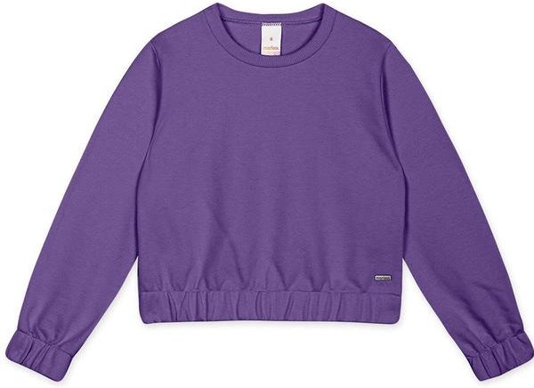 Blusão Cropped com Repelência a Água Roxo