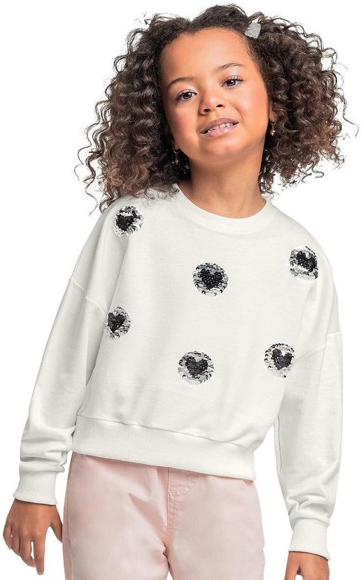 Imagem principal Blusão Cropped para Menina Bege Quimby Quimby