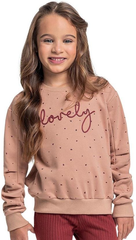 Imagem principal Blusão em Molecotton para Menina Marrom Quimby Quimby