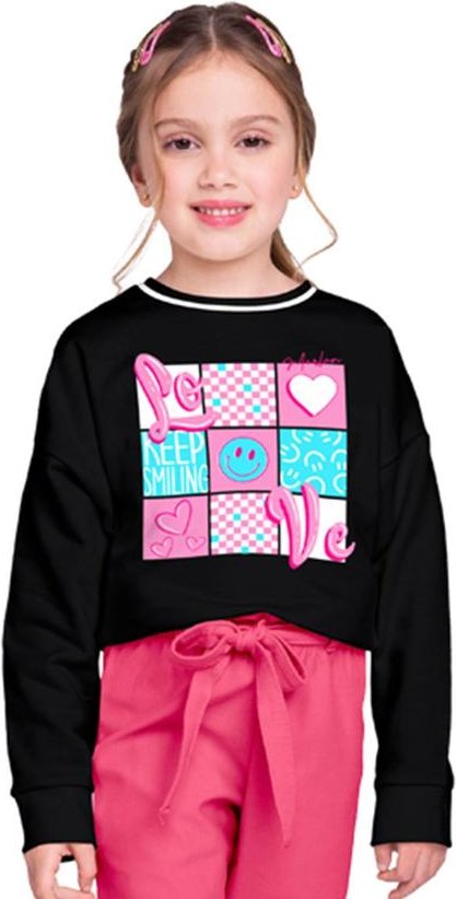 Imagem principal Blusão Infantil em Moletom Felpado Preto Marlan Marlan