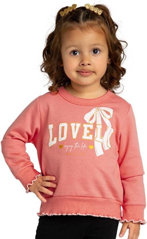 Imagem principal Blusão Infantil em Moletom Felpado Rosa Marlan Marlan