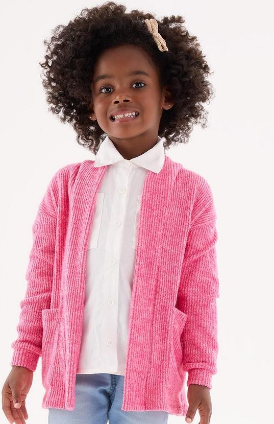 Imagem principal Cardigan em Pu Infantil para Menina Rosa Up Baby Up Baby