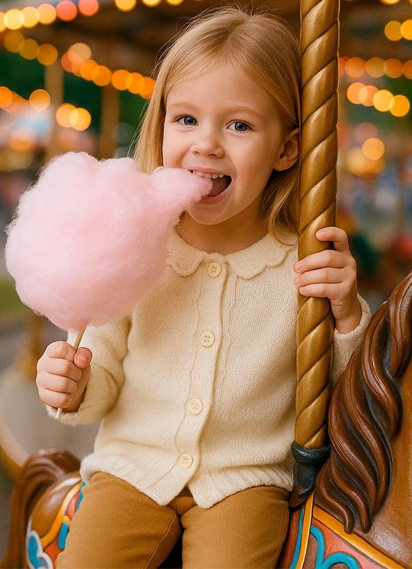 Imagem principal Cardigan Infantil com Babado Off Anadoda Anadoda