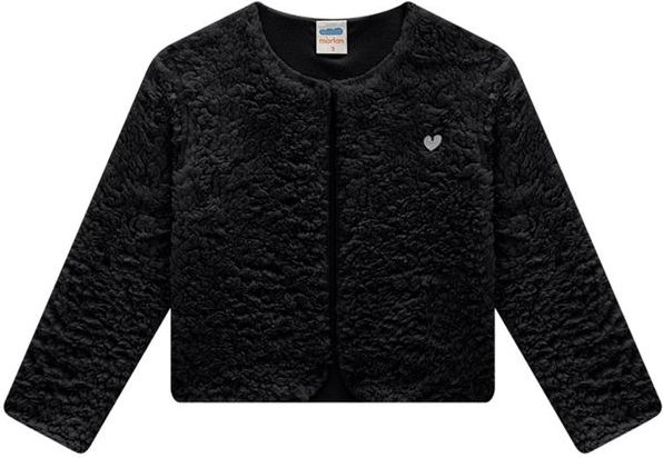 Imagem principal Casaco Bebê em Pelo Sherpa Preto Marlan Marlan